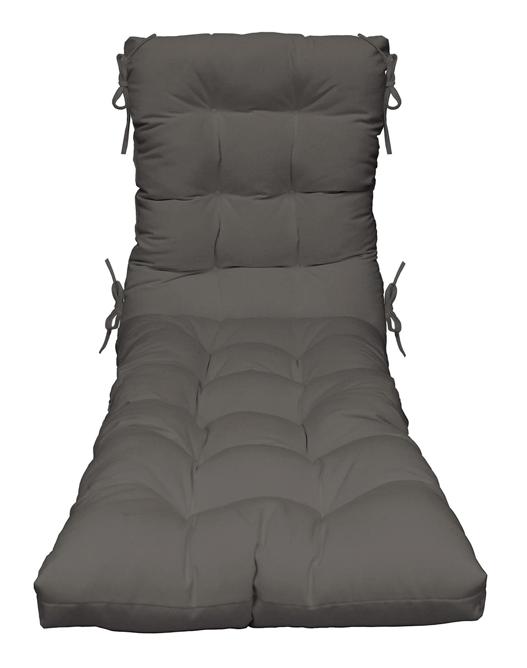 Chaise Lounge Chair Cushion | Tufted | 72" H x 22" W | Sunbrella Canvas Charcoal - RSH Decor
