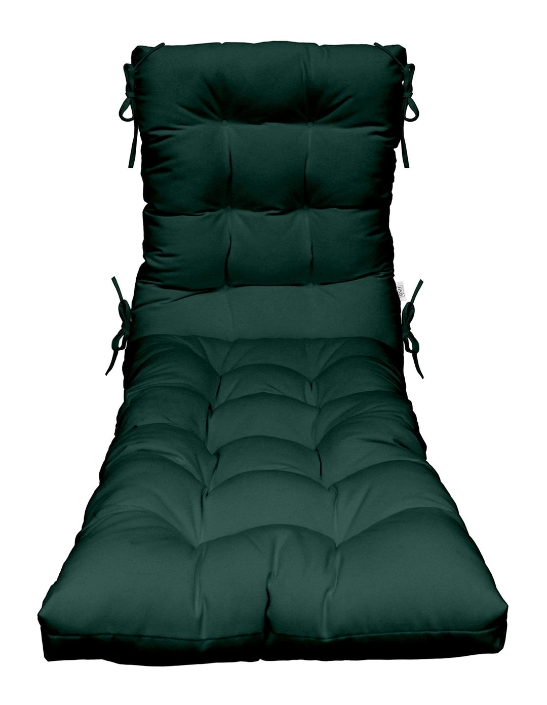 Chaise Lounge Chair Cushion | Tufted | 72" H x 22" W | Sunbrella Canvas Forest Green - RSH Decor