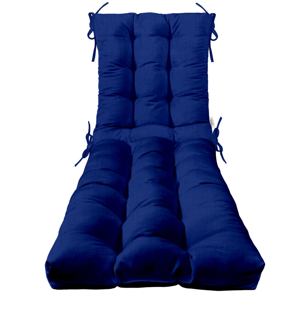 Chaise Lounge Chair Cushion | Tufted | 72" H x 22" W | Sunbrella Canvas True Blue - RSH Decor