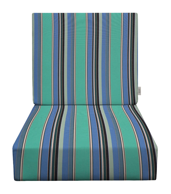 Deep Seating Foam Back Chair Cushion Set | Sunbrella Patterns - RSH Decor