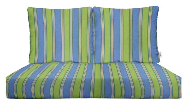 Deep Seating Loveseat Cushion Set | 46" x 26" | Sunbrella Patterns - RSH Decor