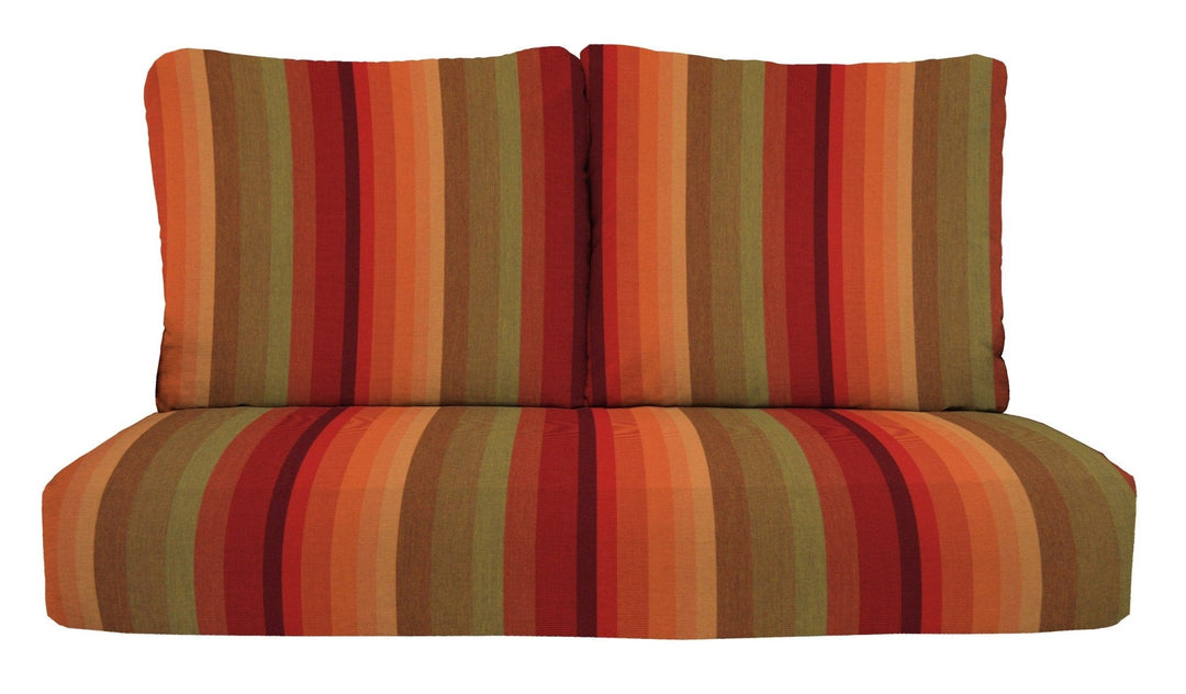 Deep Seating Loveseat Cushion Set | 46" x 26" | Sunbrella Performance Fabric | Sunbrella Astoria Sunset - RSH Decor