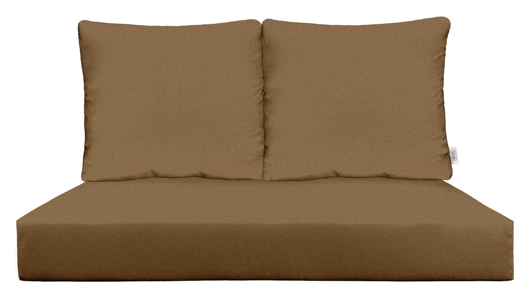 Deep Seating Loveseat Cushion Set | 46" x 26" | Sunbrella Performance Fabric | Sunbrella Canvas Heather Beige - RSH Decor