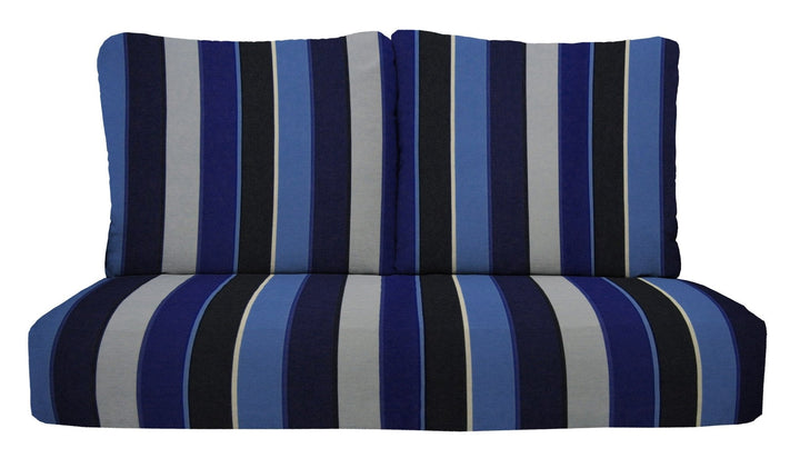 Deep Seating Loveseat Cushion Set | 46" x 26" | Sunbrella Performance Fabric | Sunbrella Milano Cobalt - RSH Decor