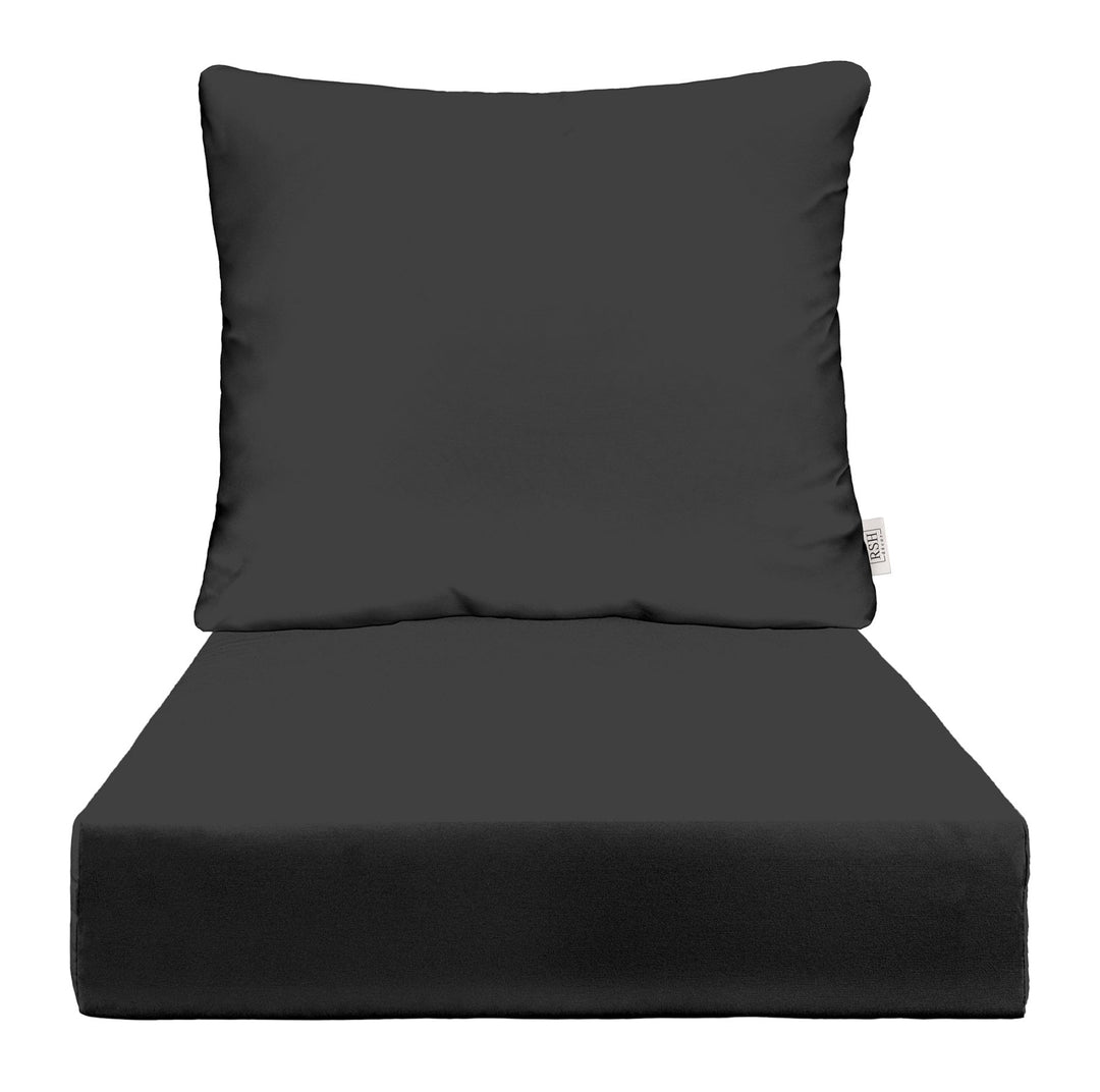 Deep Seating Pillow Back Chair Cushion Set | Sunbrella Basics - RSH Decor