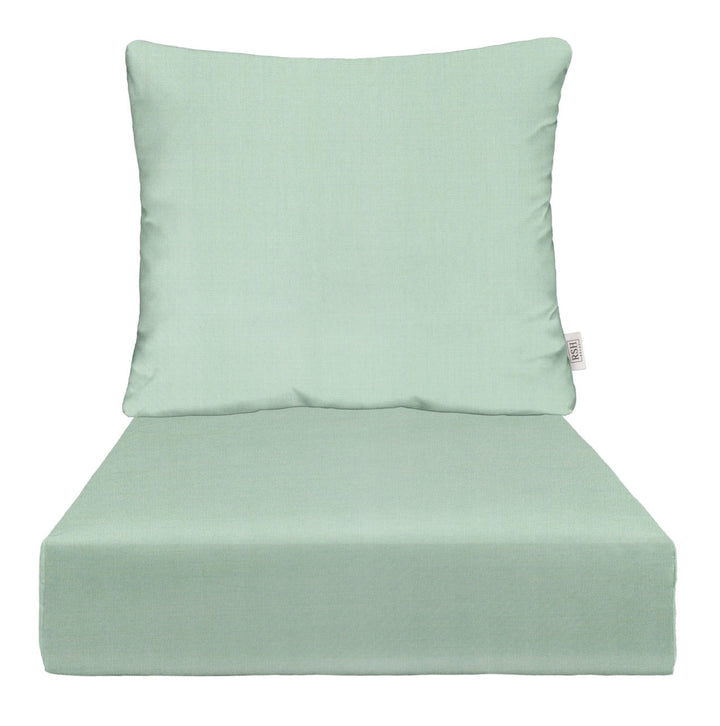 Deep Seating Pillow Back Chair Cushion Set | Sunbrella Solids - RSH Decor