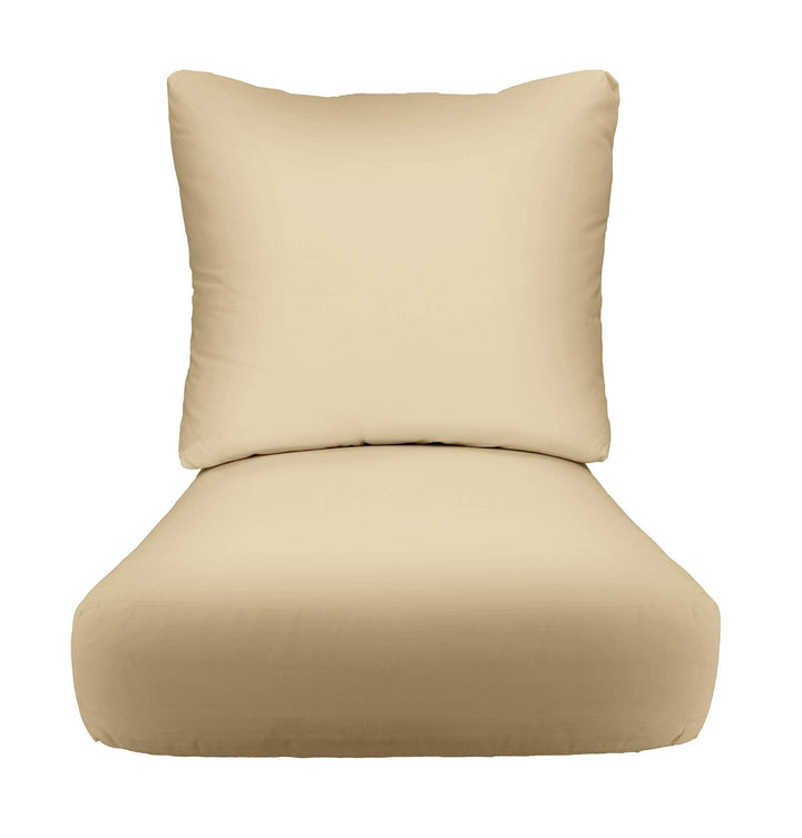 Deep Seating Pillow Back Chair Cushion Set | Sunbrella Solids - RSH Decor