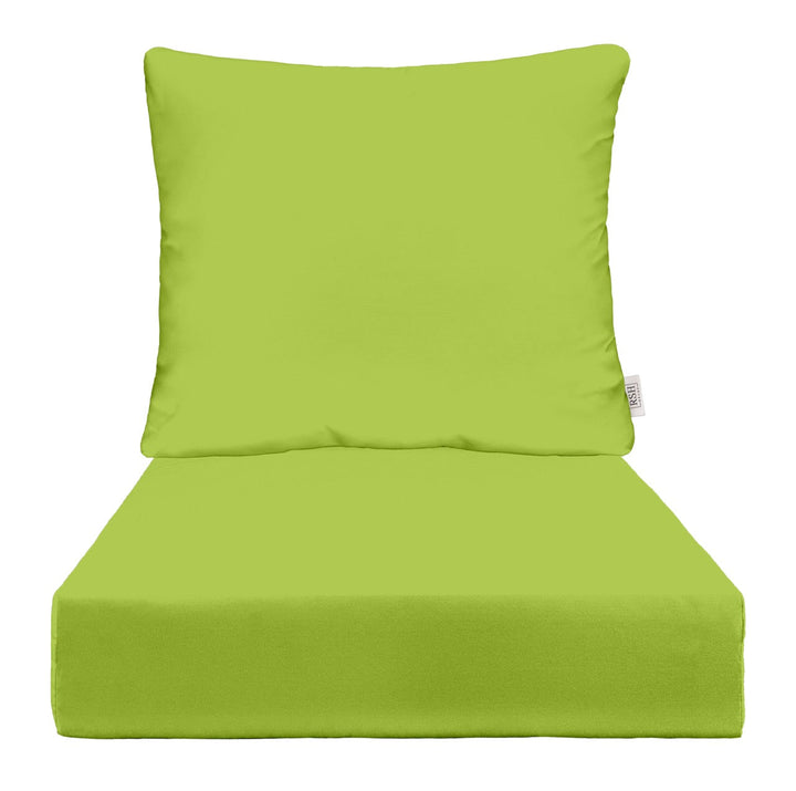 Deep Seating Pillow Back Chair Cushion Set | Sunbrella Solids - RSH Decor