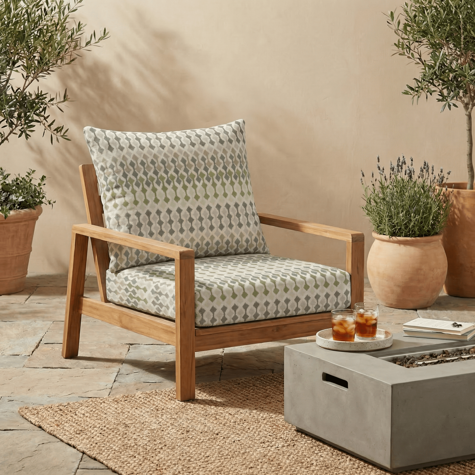 Designer Select Patterns Deep Seating Pillow Back Chair Cushion Set - RSH Decor