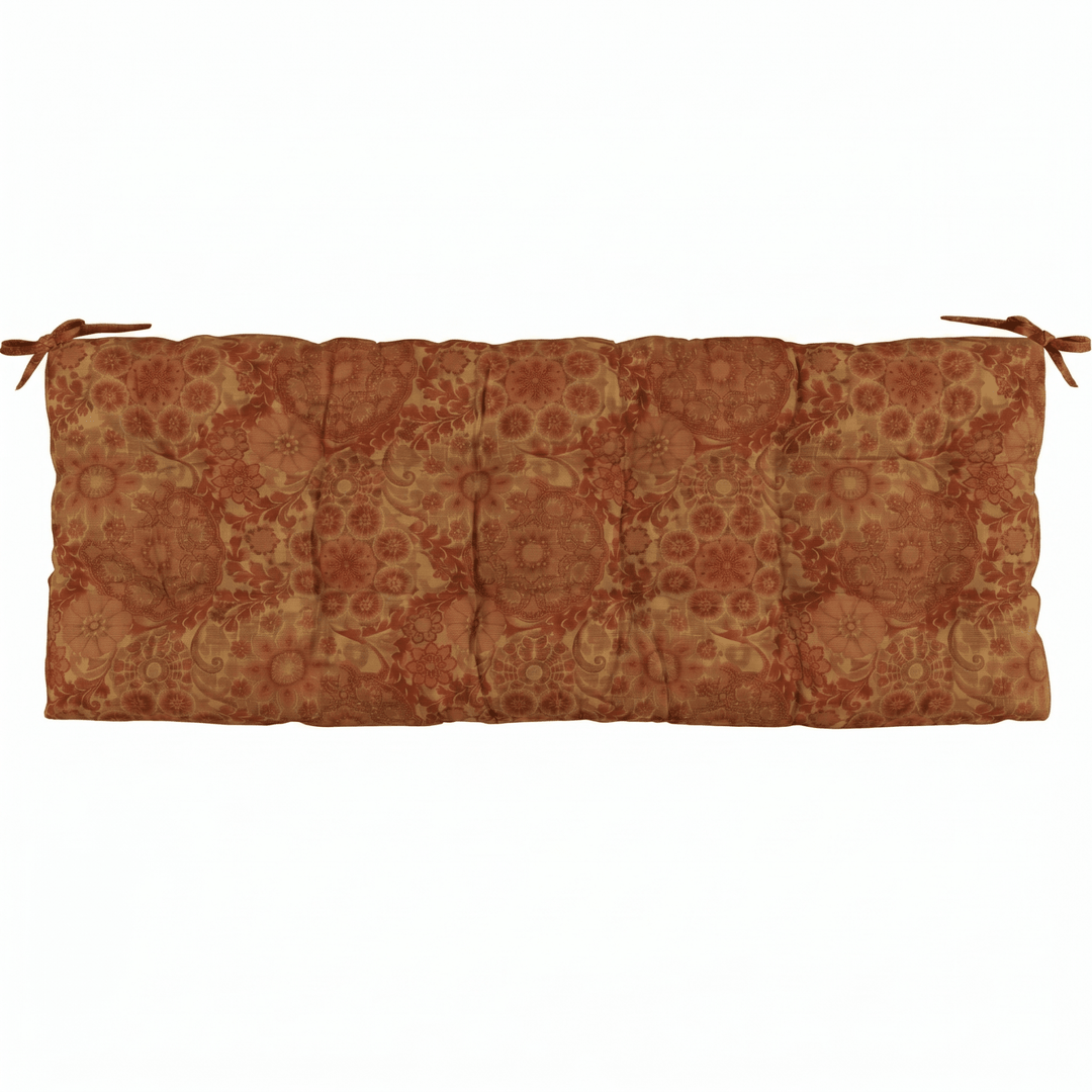 Designer Select Patterns Tufted Bench Cushion with Ties - RSH Decor