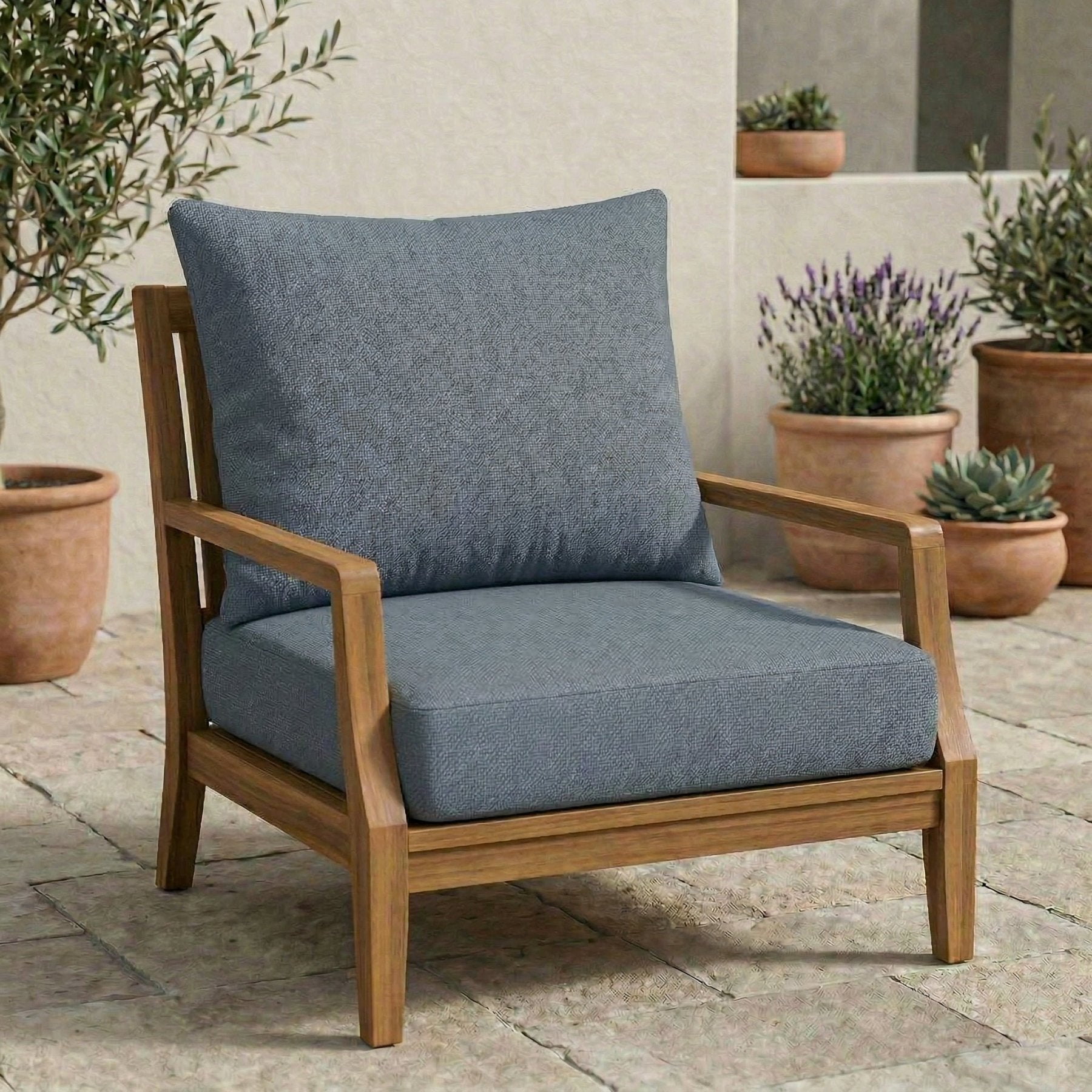 Designer Select Solids Deep Seating Pillow Back Chair Cushion Set - RSH Decor