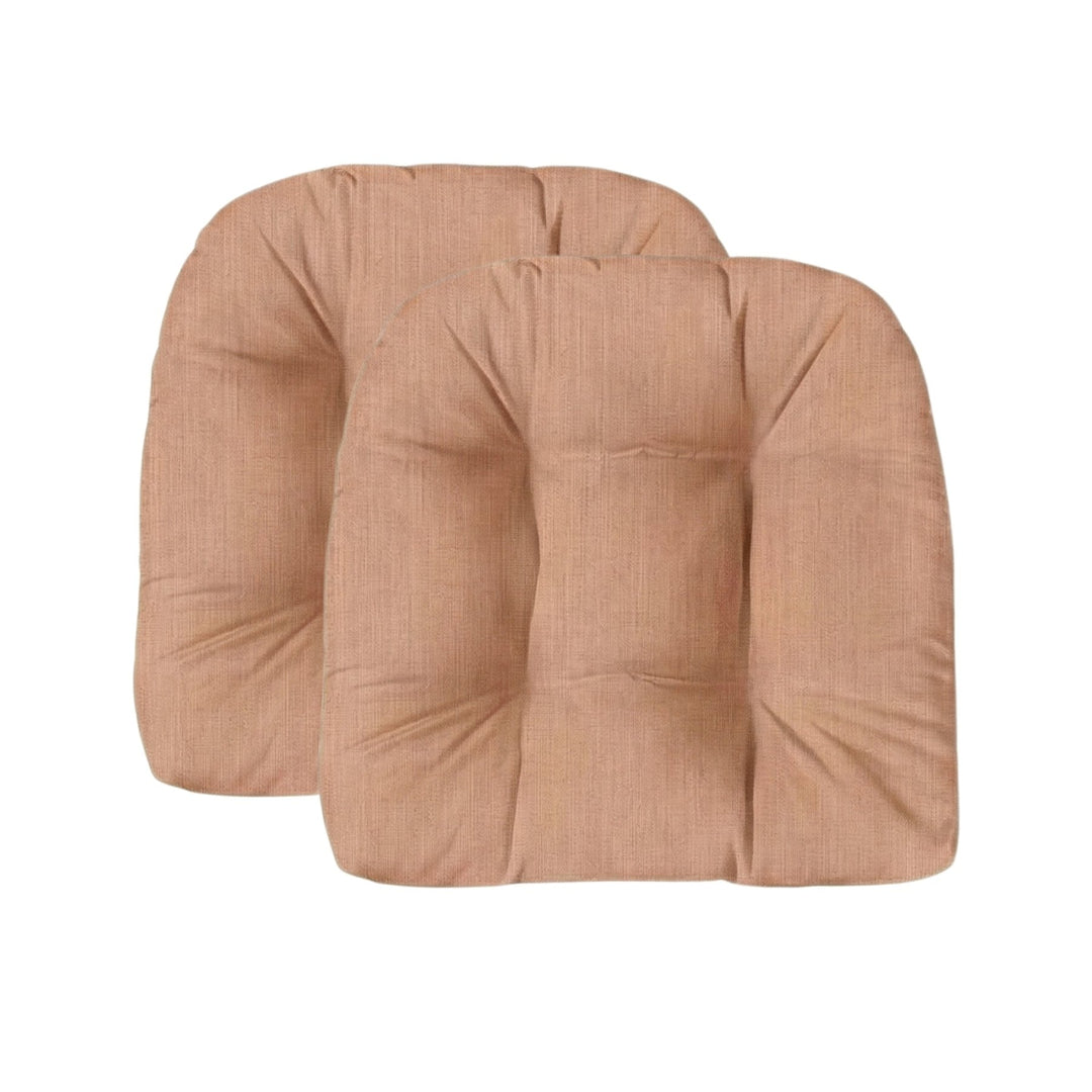 Designer Select Solids Tufted U - Shape Wicker Seat Cushion - RSH Decor
