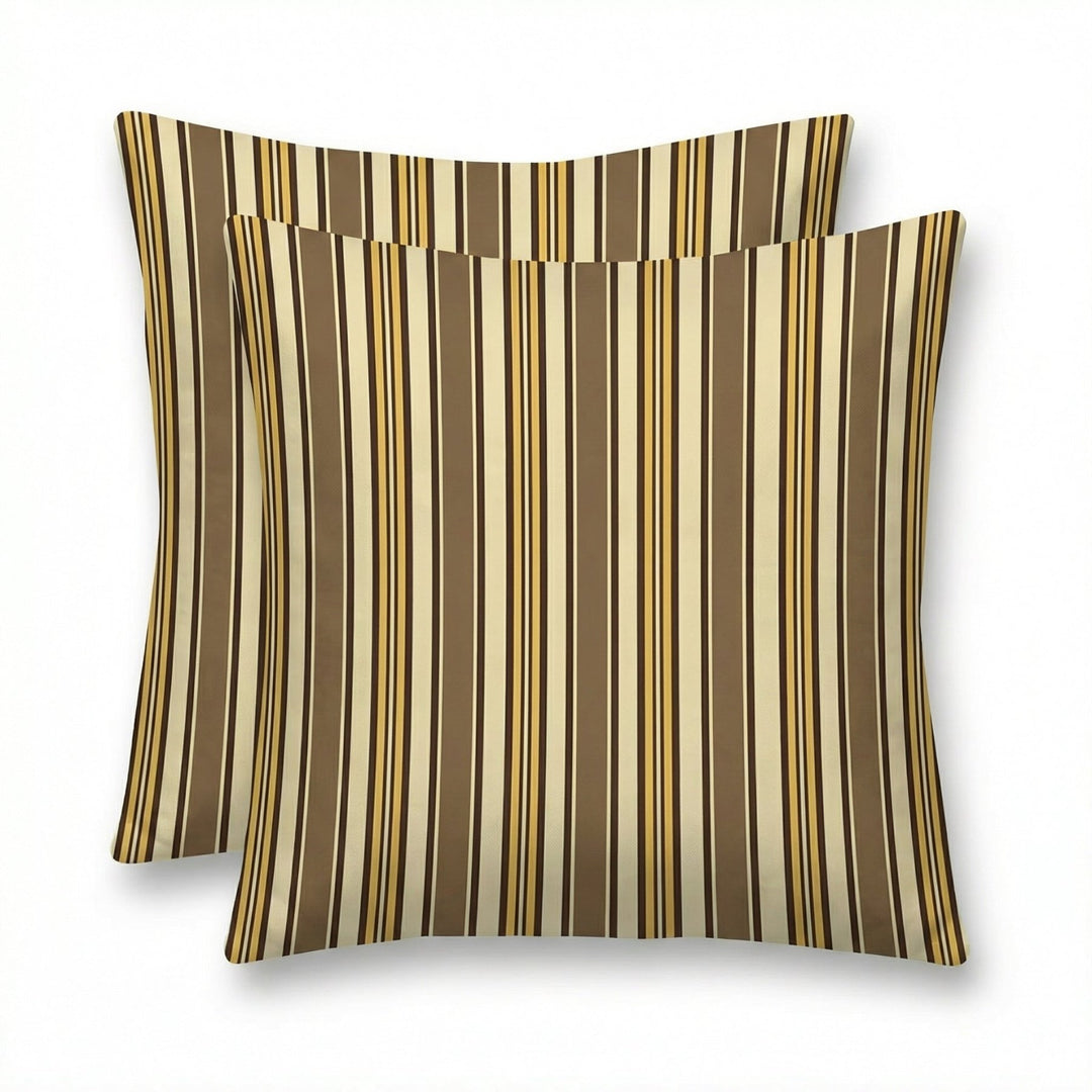 Designer Select Stripes Set of 2 Square Throw Pillows - RSH Decor