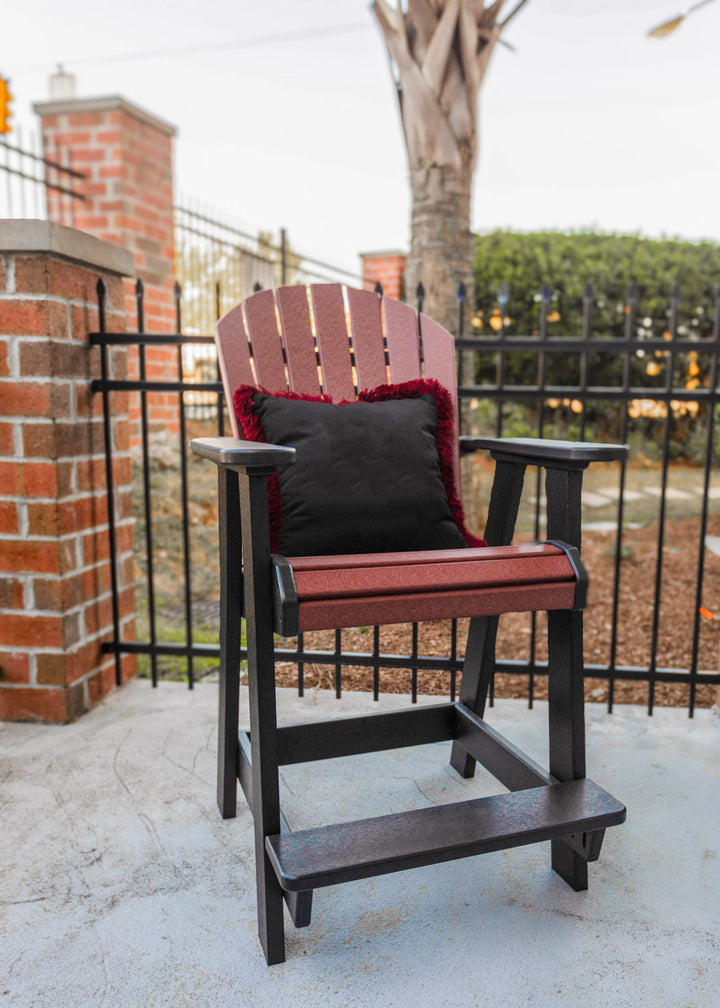 Fanback Counter Arm Chairs and Round Newport Counter Table Set | Garnet & Black Collection - RSH Decor