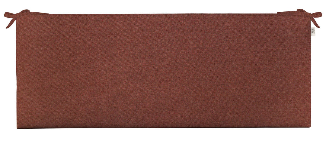 Foam Bench Cushion with Ties | Sunbrella Performance Fabric | Garnet & Black Collection - RSH Decor