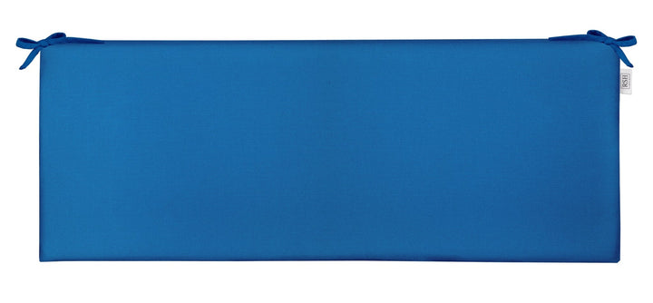 Foam Bench Cushion with Ties | Sunbrella Performance Fabric | Sunbrella Canvas Capri Blue - RSH Decor