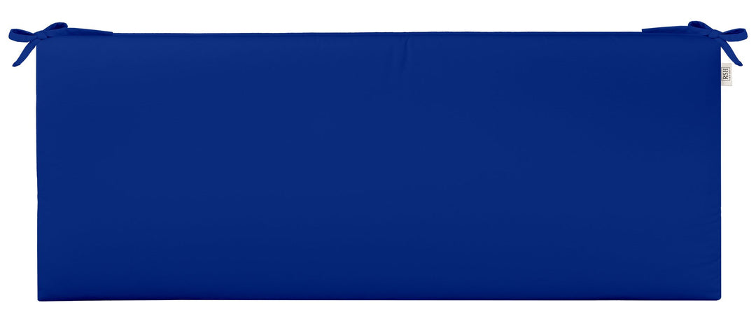 Foam Bench Cushion with Ties | Sunbrella Performance Fabric | Sunbrella Canvas True Blue - RSH Decor