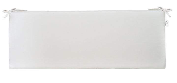 Foam Bench Cushion with Ties | Sunbrella Performance Fabric | Sunbrella Canvas White - RSH Decor