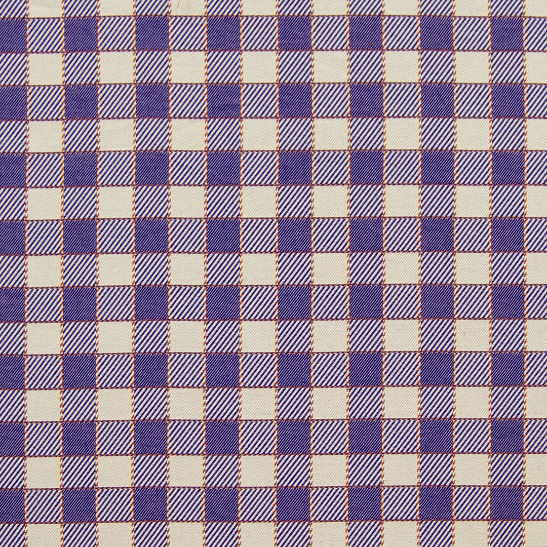 Foam Bench Cushion with Ties | Sunbrella Performance Fabric | Sunbrella Encounter Purple Plaid - RSH Decor