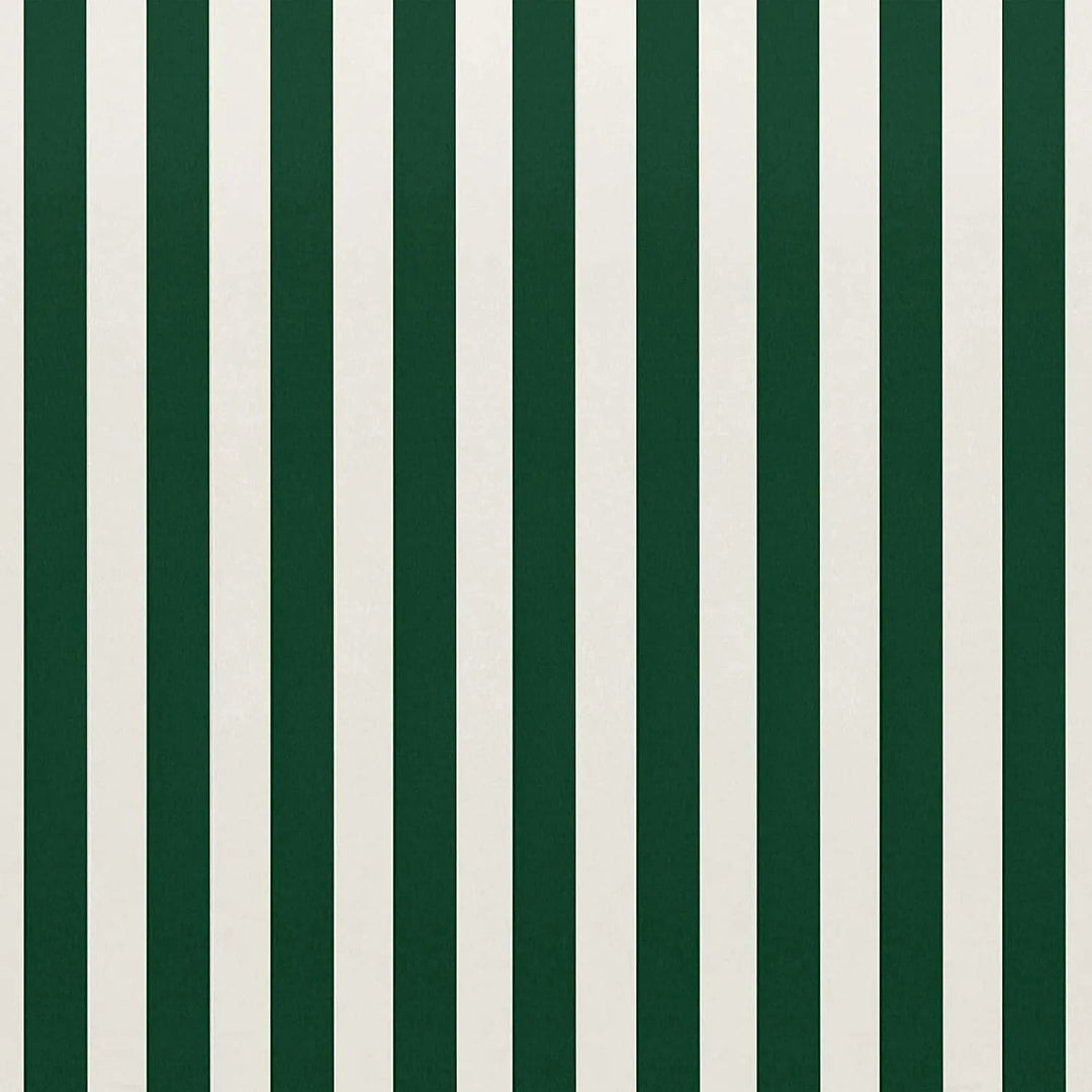 High Back Foam Chair Cushion | 44 x 22 x 3 | Hunter Green & White Stripe | SUMMER FLASH SALE - RSH Decor