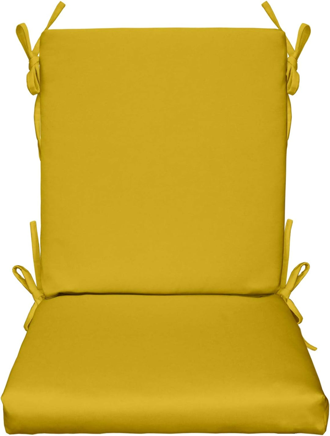 High Back Foam Chair Cushion | 44 x 22 x 3 | Yellow | SUMMER FLASH SALE - RSH Decor