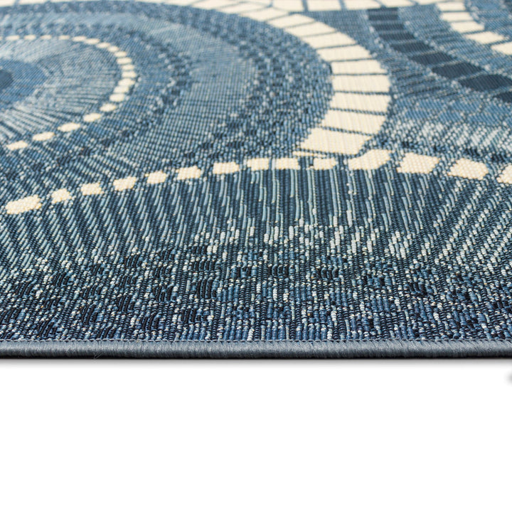 Liora Manne Marina Circles Indoor/Outdoor Rug | Delft - RSH Decor