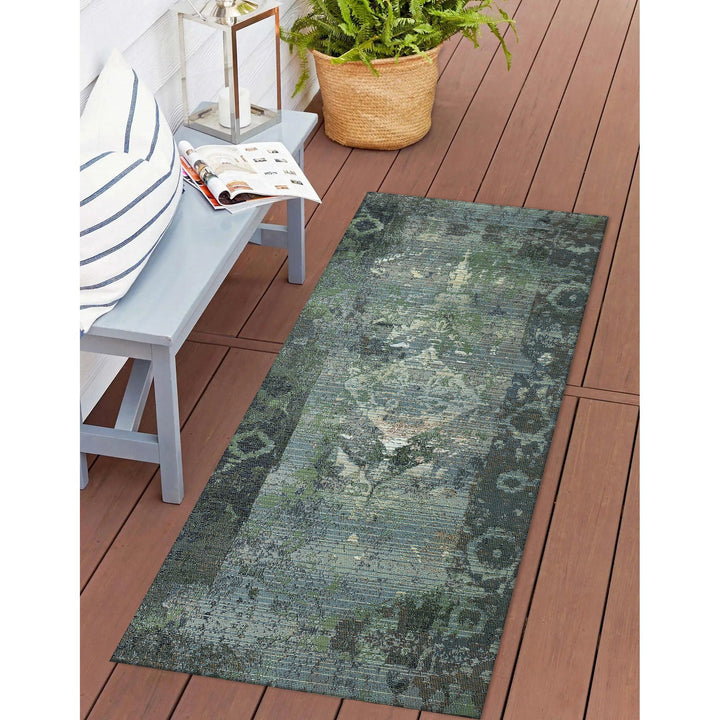 Liora Manne Marina Kermin Indoor/Outdoor Rug | Blue - RSH Decor