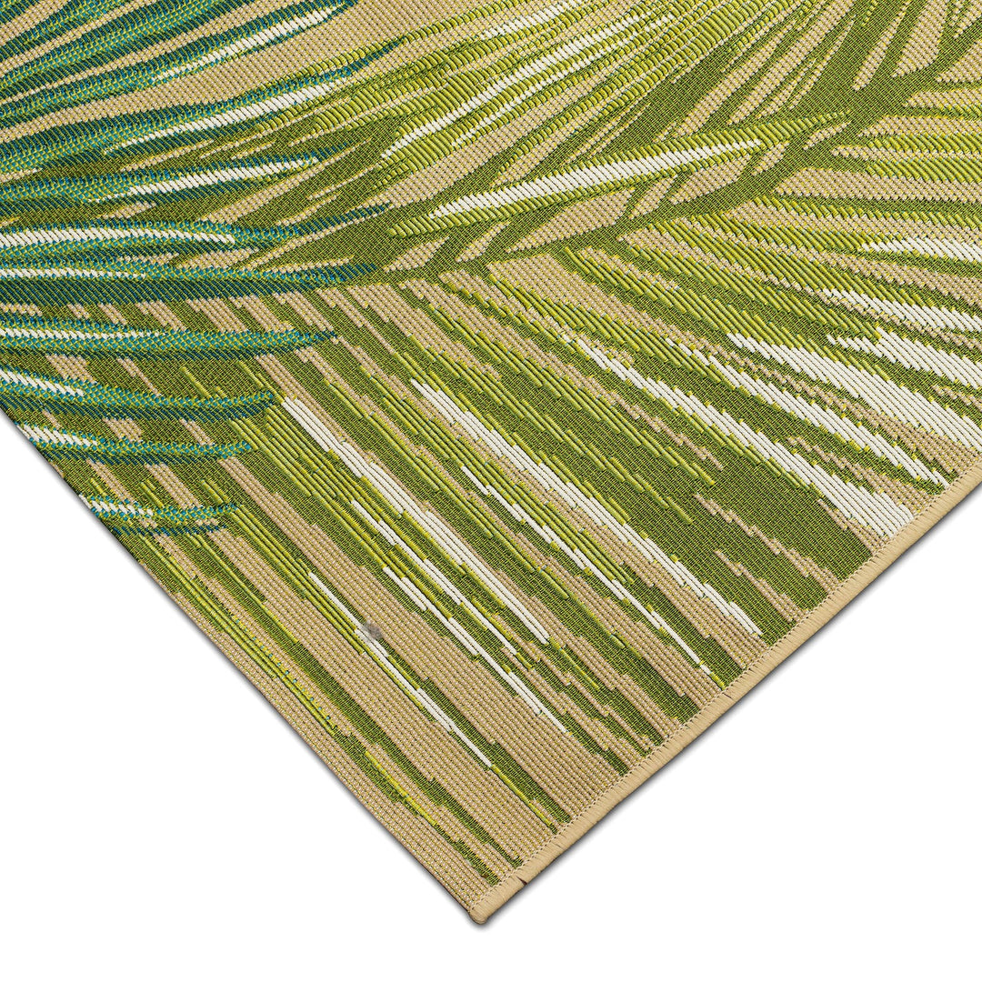 Liora Manne Marina Palm Border Indoor/Outdoor Rug | Sisal - RSH Decor