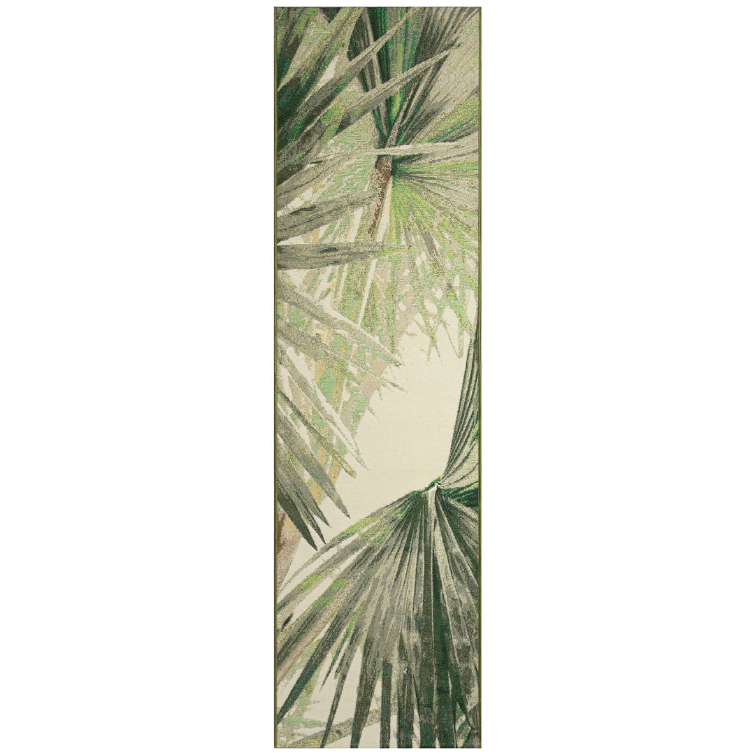 Liora Manne Marina Palm Fan Indoor/Outdoor Rug | Green - RSH Decor