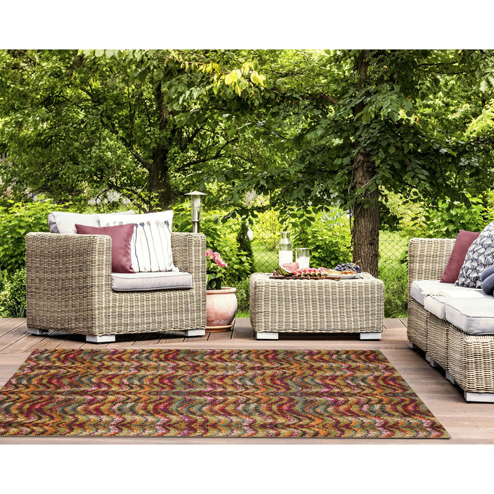 Liora Manne Marina Ripple Indoor/Outdoor Rug | Multi - RSH Decor