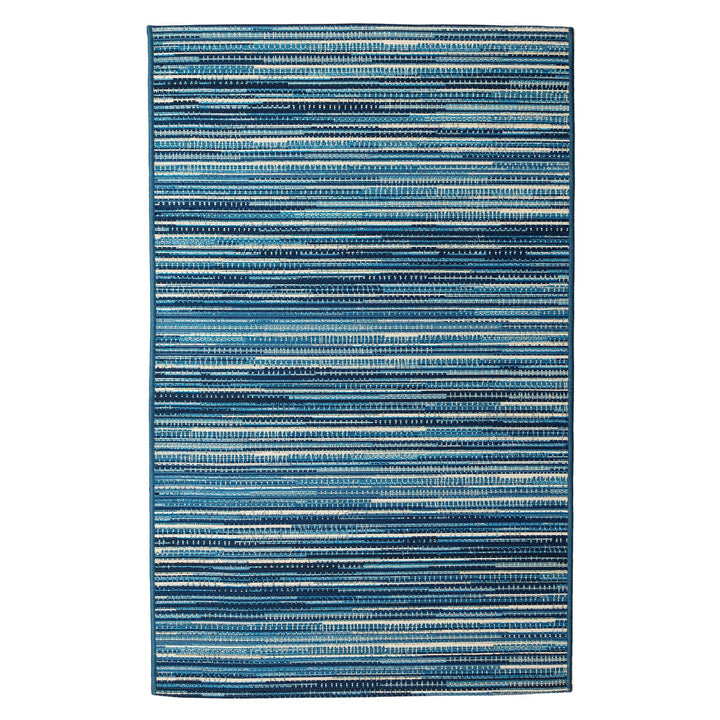 Liora Manne Marina Stripes Indoor/Outdoor Rug | China Blue - RSH Decor