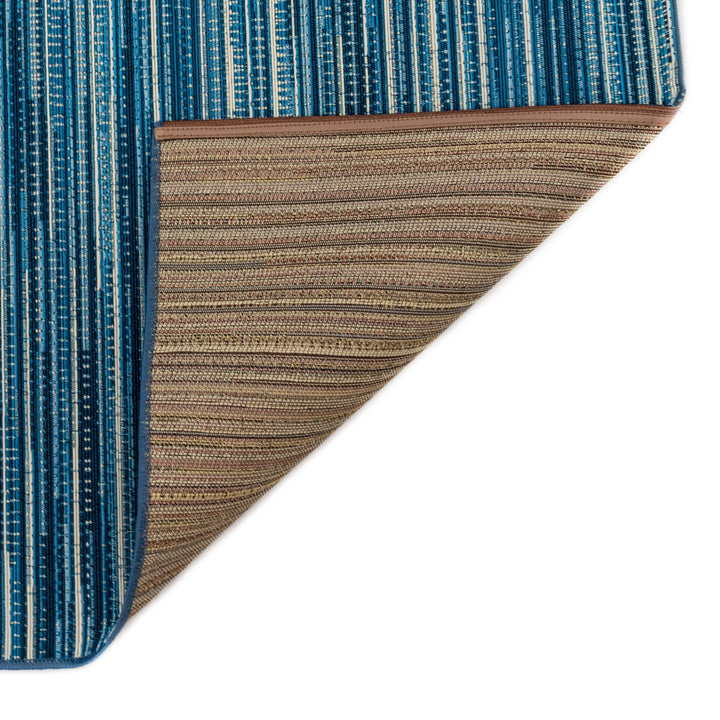 Liora Manne Marina Stripes Indoor/Outdoor Rug | China Blue - RSH Decor