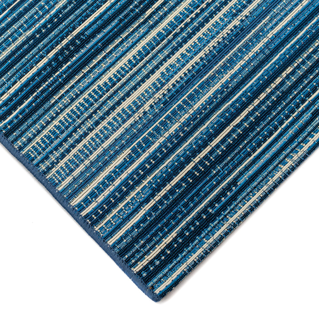 Liora Manne Marina Stripes Indoor/Outdoor Rug | China Blue - RSH Decor