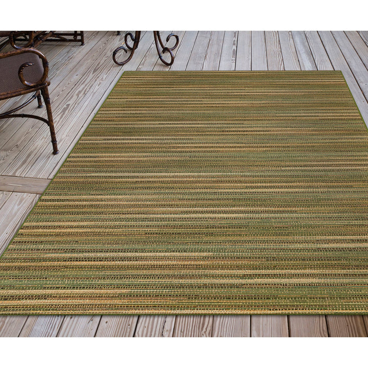 Liora Manne Marina Stripes Indoor/Outdoor Rug | Green - RSH Decor