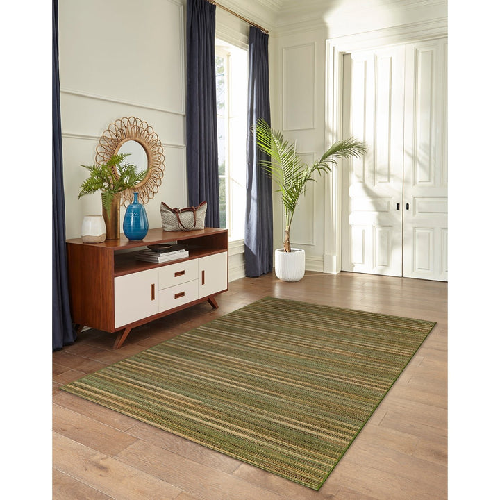 Liora Manne Marina Stripes Indoor/Outdoor Rug | Green - RSH Decor