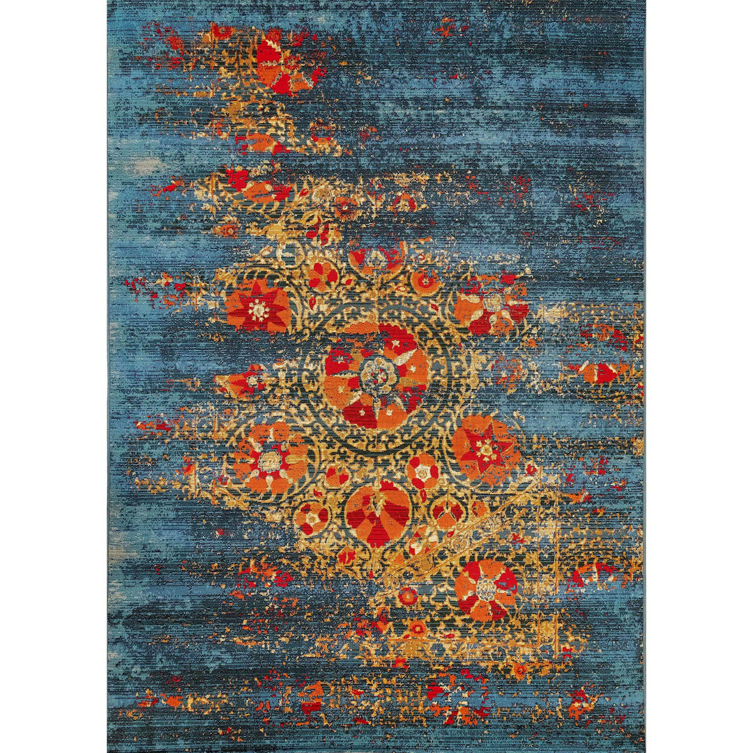 Liora Manne Marina Suzanie Indoor/Outdoor Rug | Blue - RSH Decor