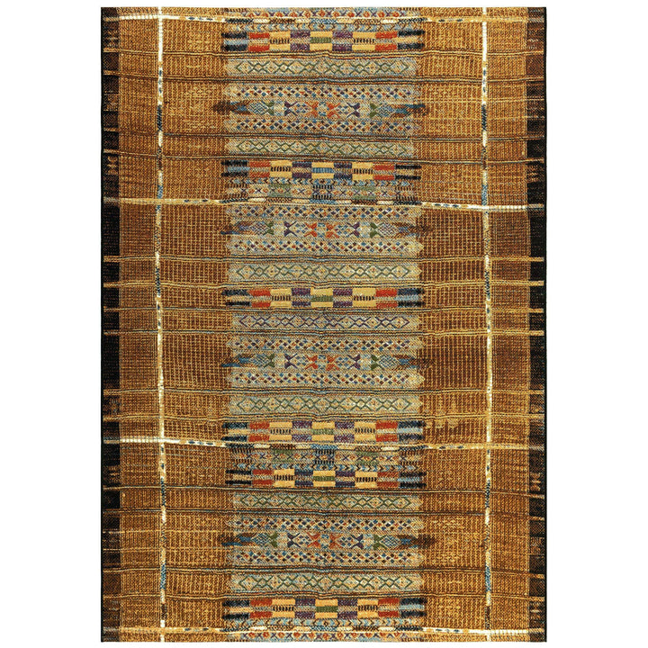 Liora Manne Marina Tribal Stripe Indoor/Outdoor Rug | Gold - RSH Decor