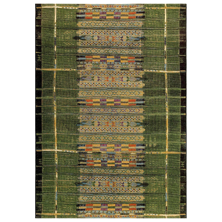 Liora Manne Marina Tribal Stripe Indoor/Outdoor Rug | Green - RSH Decor