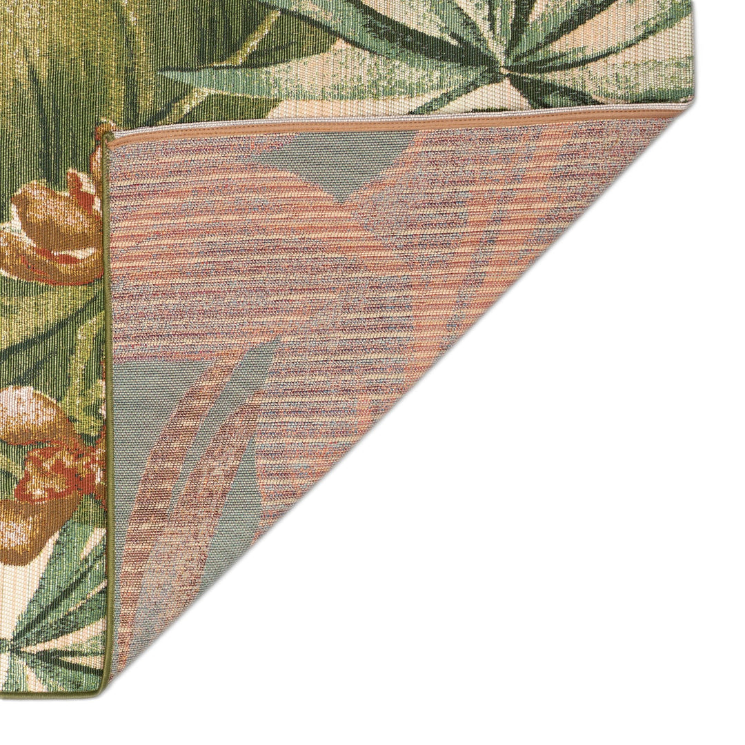 Liora Manne Marina Tropical Leaf Indoor/Outdoor Rug | Cream - RSH Decor