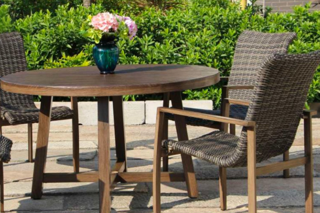 Newport Dining Table and 4 Chairs | Phisco Outdoor | Taproom Brown - RSH Decor