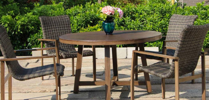 Newport Dining Table and 4 Chairs | Phisco Outdoor | Taproom Brown - RSH Decor