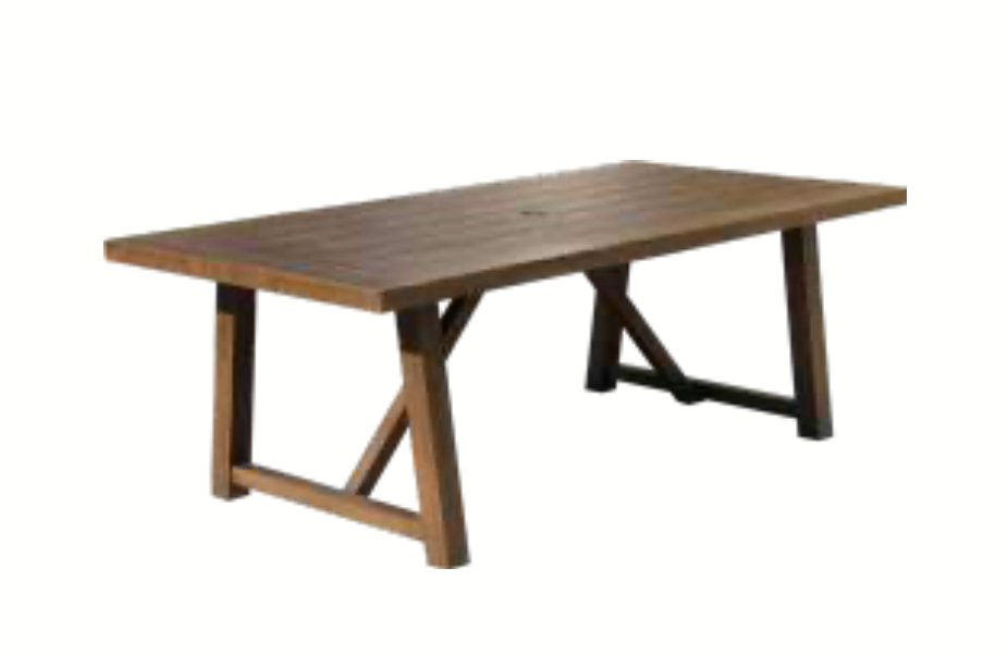 Newport Rectangle Dining Table and 6 Chairs | Phisco Outdoor | Taproom Brown - RSH Decor