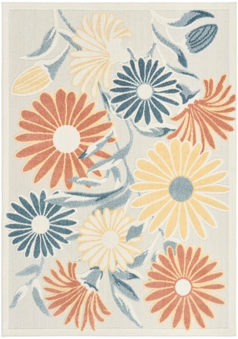 Nourison Rugs Aloha ALH33 Ivory Rose Area Rug - RSH Decor