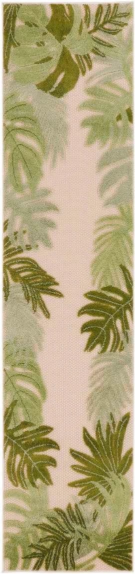 Nourison Rugs Aloha ALH40 Ivory Green Area Rug - RSH Decor