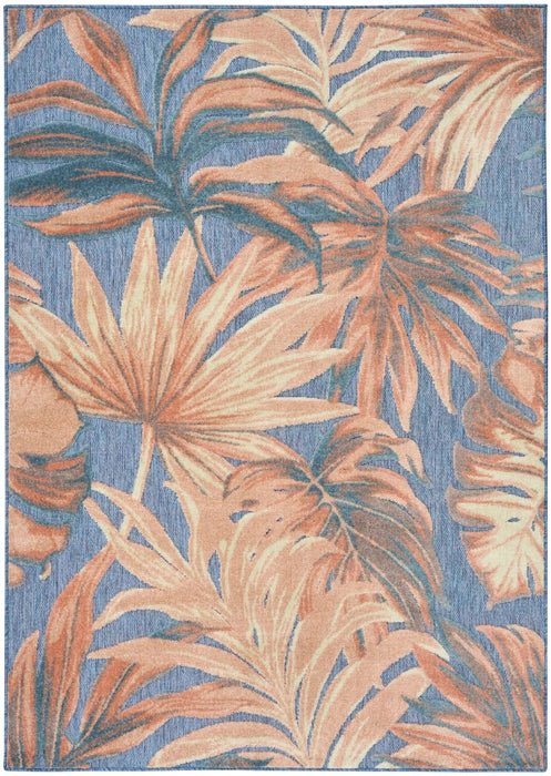 Nourison Rugs Aloha ALH43 Blue Rose Area Rug - RSH Decor