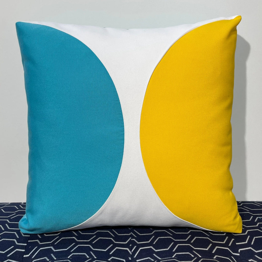 Oblique Studio Sunbrella Eclipse Pillow in Aruba/Sunflower - RSH Decor