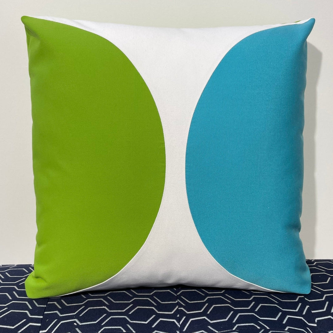 Oblique Studio Sunbrella Eclipse Pillow in Macaw/Aruba - RSH Decor