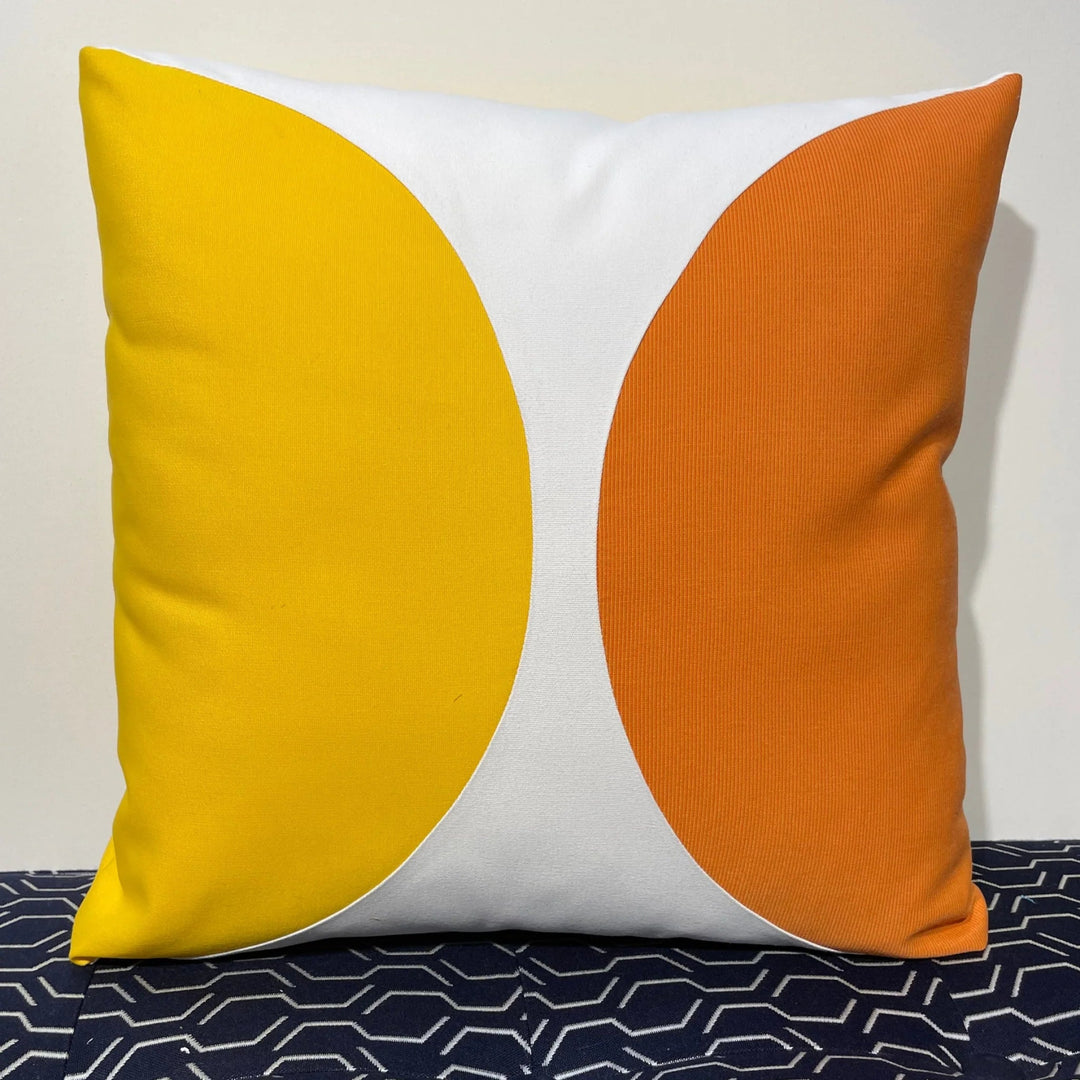 Oblique Studio Sunbrella Eclipse Pillow in Sunflower/Tangerine - RSH Decor
