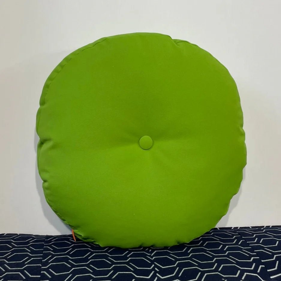 Oblique Studio Sunbrella Hero Circle Pillow in Macaw - RSH Decor