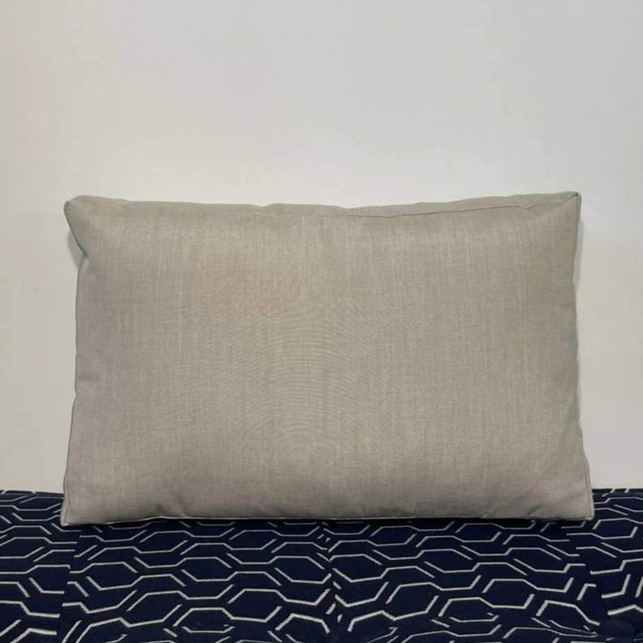 Oblique Studio Sunbrella Hero Solid Lumbar Pillow in Flax - RSH Decor